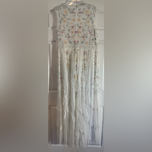 Mac Duggal Embellished Ruffle Mock Neck A-Line Gown NWT - Picture 7 of 8